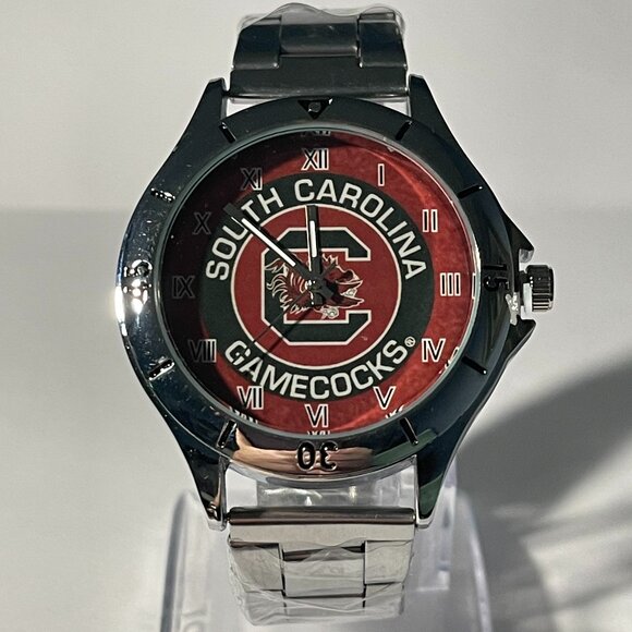 South Carolina Gamecocks NCAA Stainless-Steel Watch NEW - Picture 2 of 8